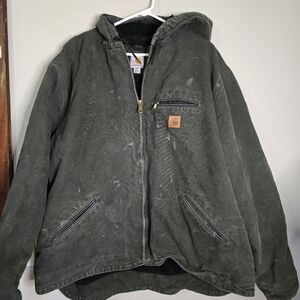 Vintage Mens Carhartt Coat,J141 MOS Size 3xl, Carhartt Men's Black